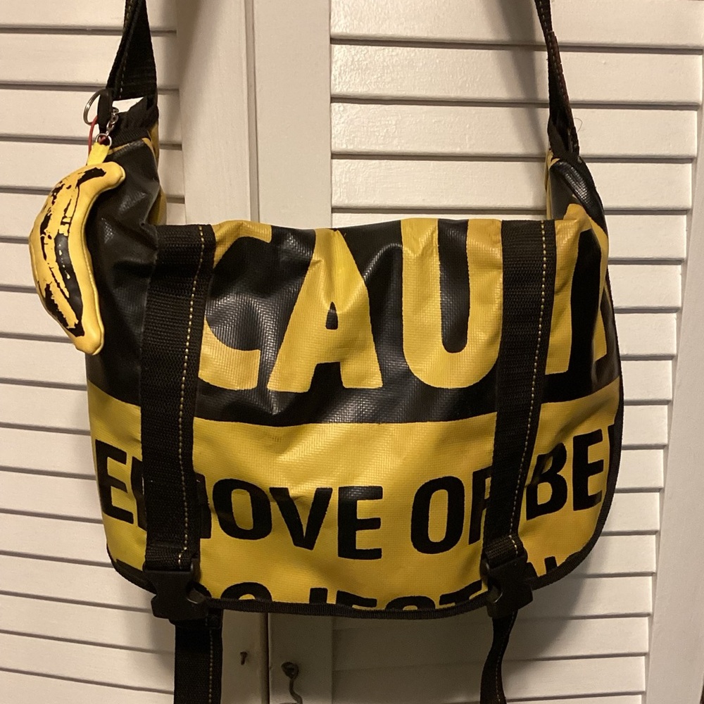 Bold Yellow and Black Messenger Bag
